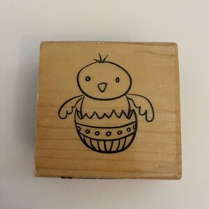 Craft Smart chuck hatching Easter rubber stamp
